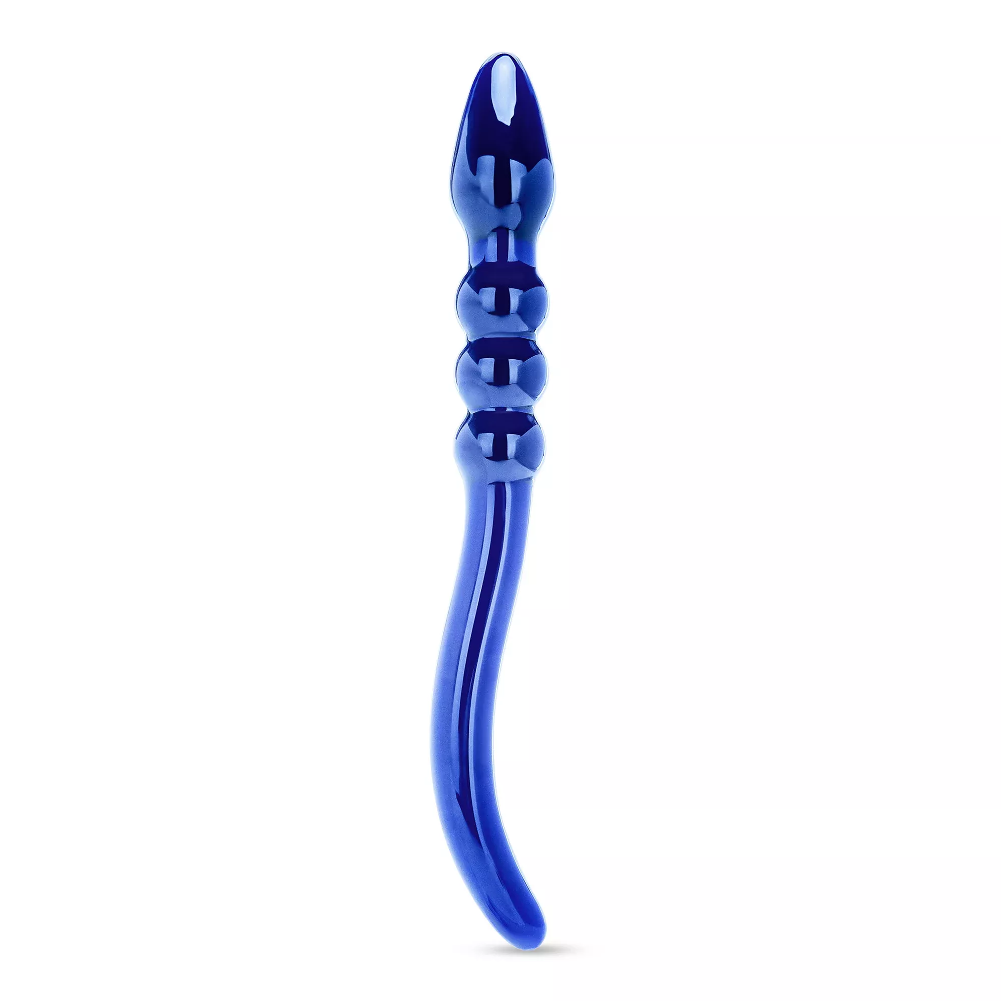 10-75-blue-mirage-beaded-glass-dildo 10.75" Blue Mirage Beaded Glass Dildo
