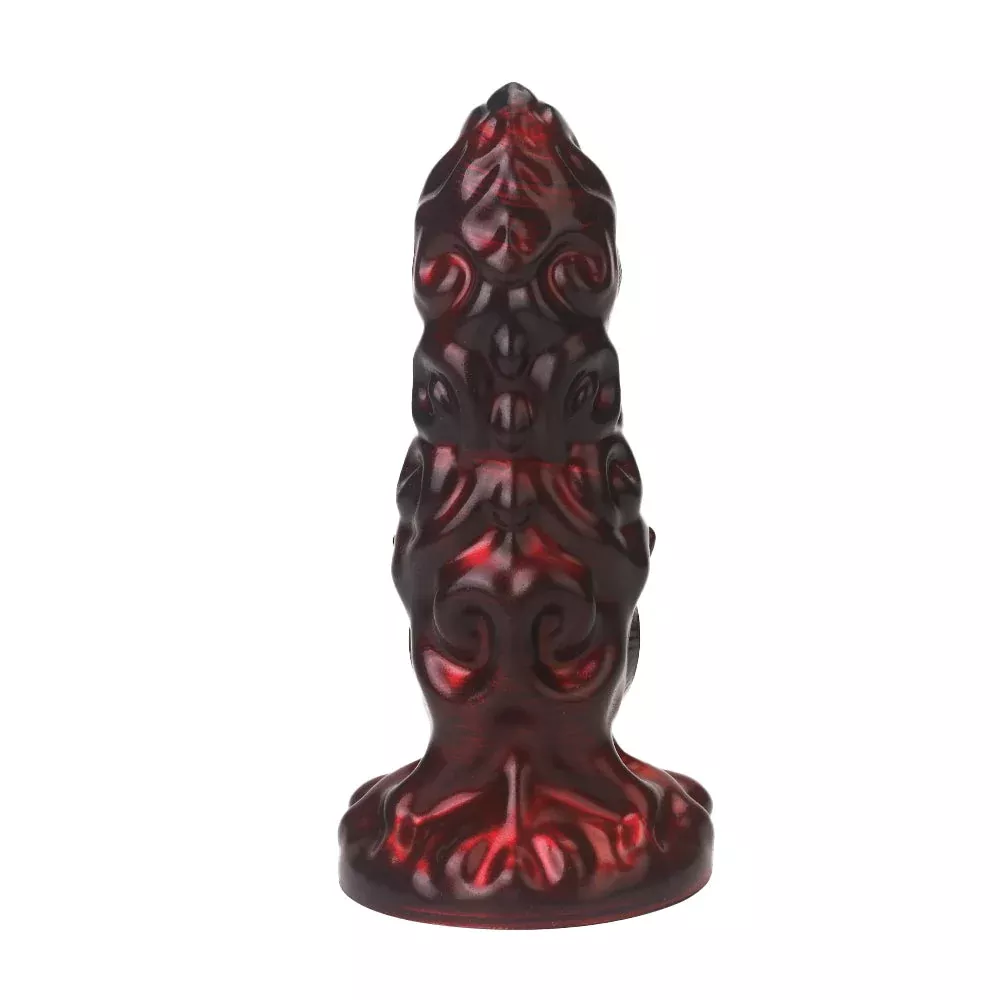 10-inch-black-red-suction-cup-alien-dildo 10 Inch Black Red Suction Cup Alien Dildo