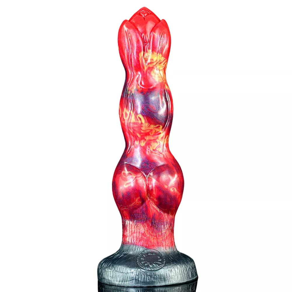 10-inch-triple-knot-red-monster-horse-dildo 10 Inch Triple Knot Red Monster Horse Dildo