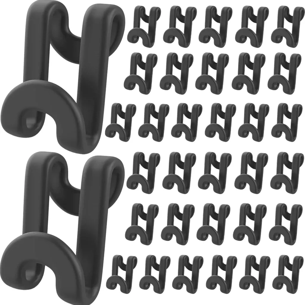 100pcs-clothes-hanger-connector-hooks-cascading-hangers-space-saving-plastic-ha 100Pcs Clothes Hanger Connector Hooks, Cascading Hangers Space Saving Plastic Ha