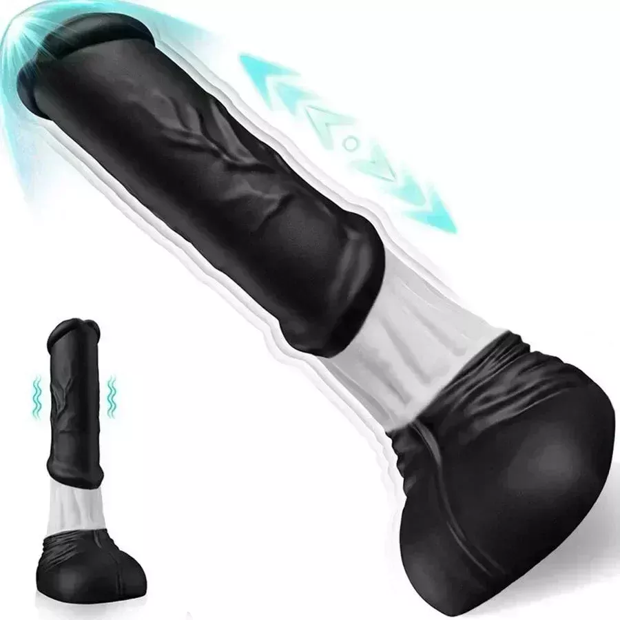 11-inch-thrusting-horse-cock-long-dildo 11 inch Thrusting Horse Cock Long Dildo