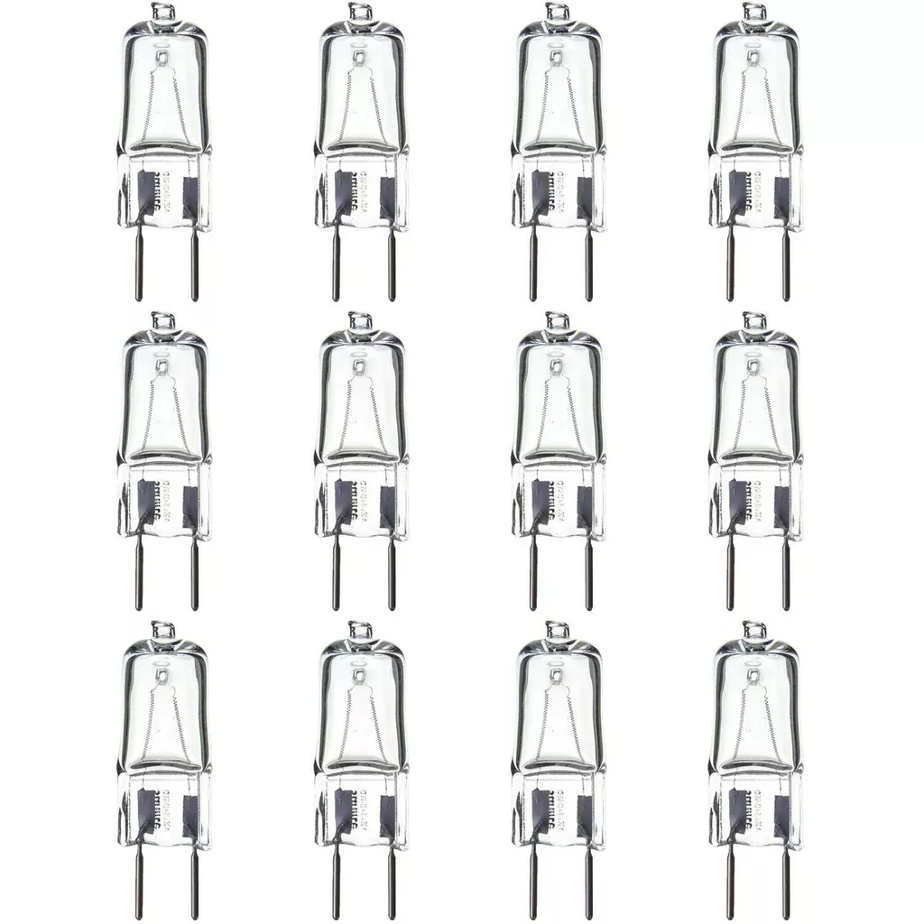 12 Pack Sunlite 35 Watt, Single Ended T3.5, GY8 Bi-Pin Base, Clear