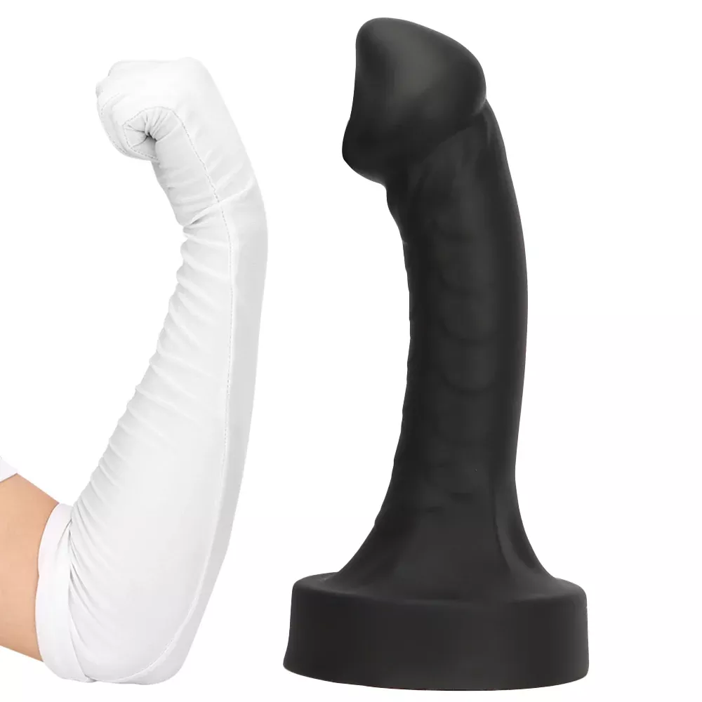 13-inch-curved-tapered-big-black-dildo 13 Inch Curved Tapered Big Black Dildo