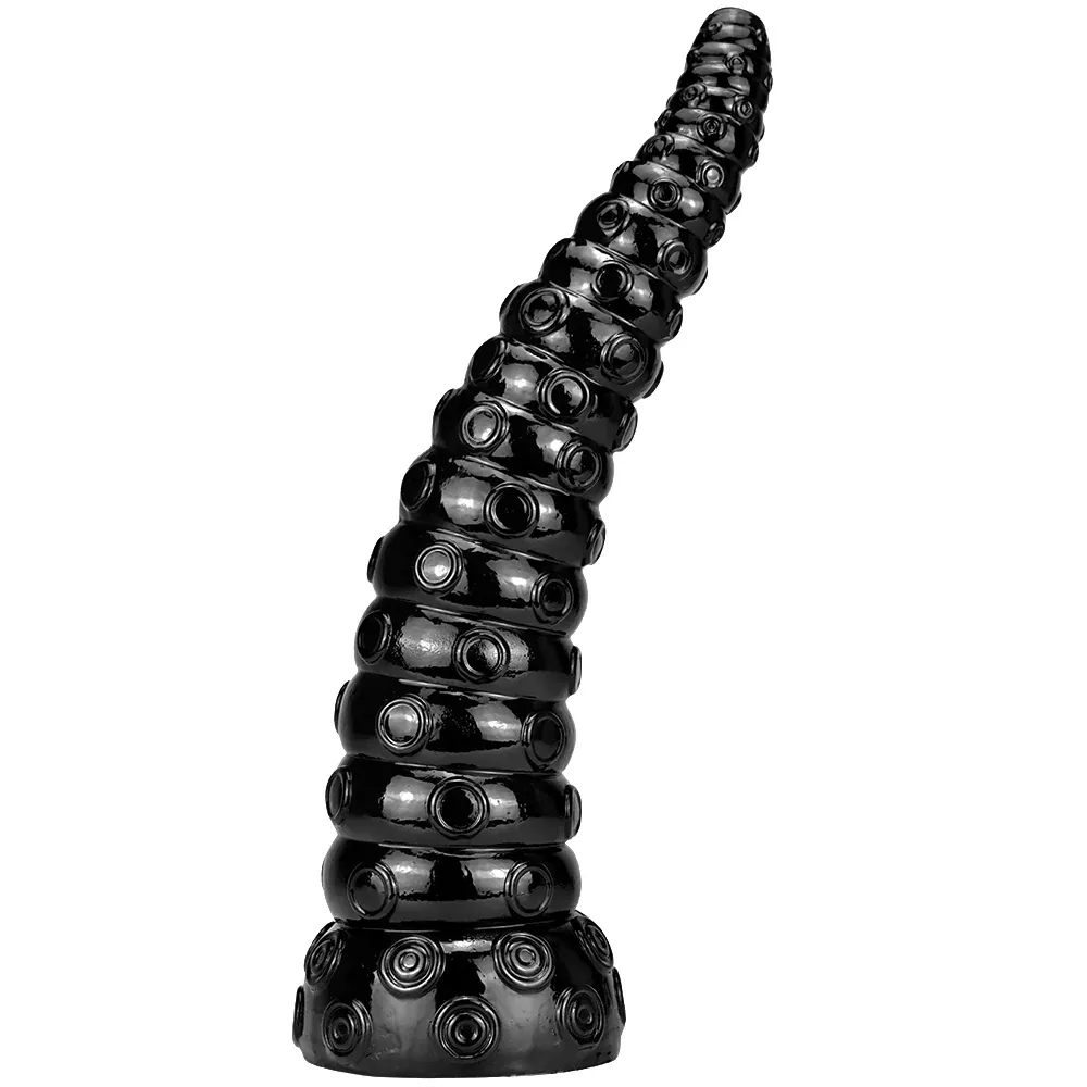 15-inch-long-black-octopus-tentacle-dildo 15 Inch Long Black Octopus Tentacle Dildo