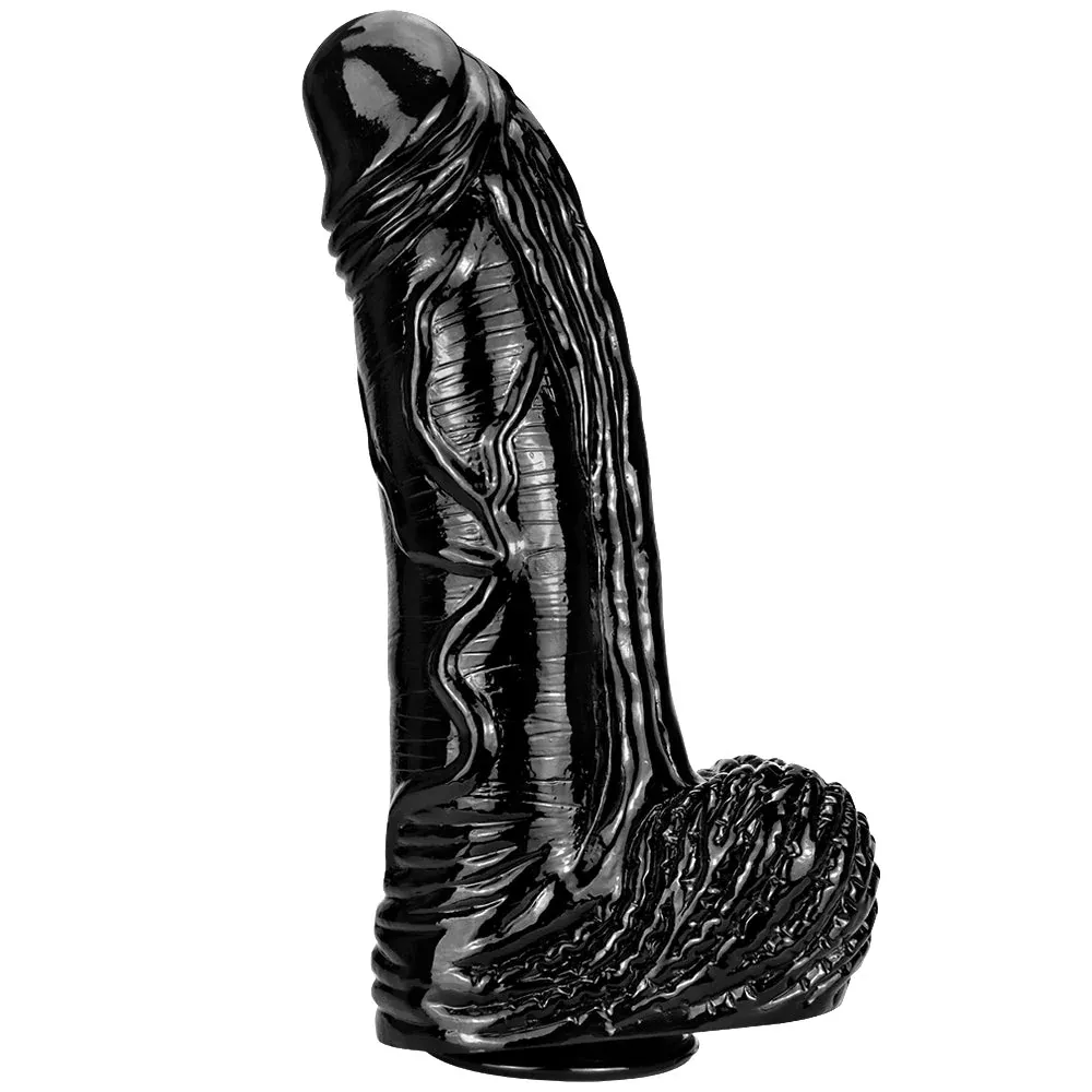 15-inch-long-extreme-big-black-dildo 15 Inch Long Extreme Big Black Dildo