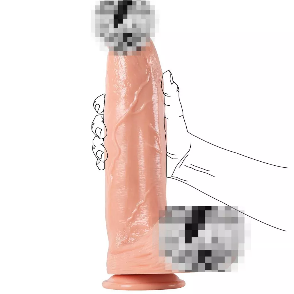 2-83-diameter-huge-thick-dildo-13-inch-realistic-giant-dildo-feels-like-skin-lif 2.83’’ Diameter Huge Thick Dildo, 13 Inch Realistic Giant Dildo Feels Like Skin, Lifelike Penis Monster Dildos With Suction Cup For Women/Men/Couples, Adult Sex Toy For Vaginal G-Spot & Anal Play