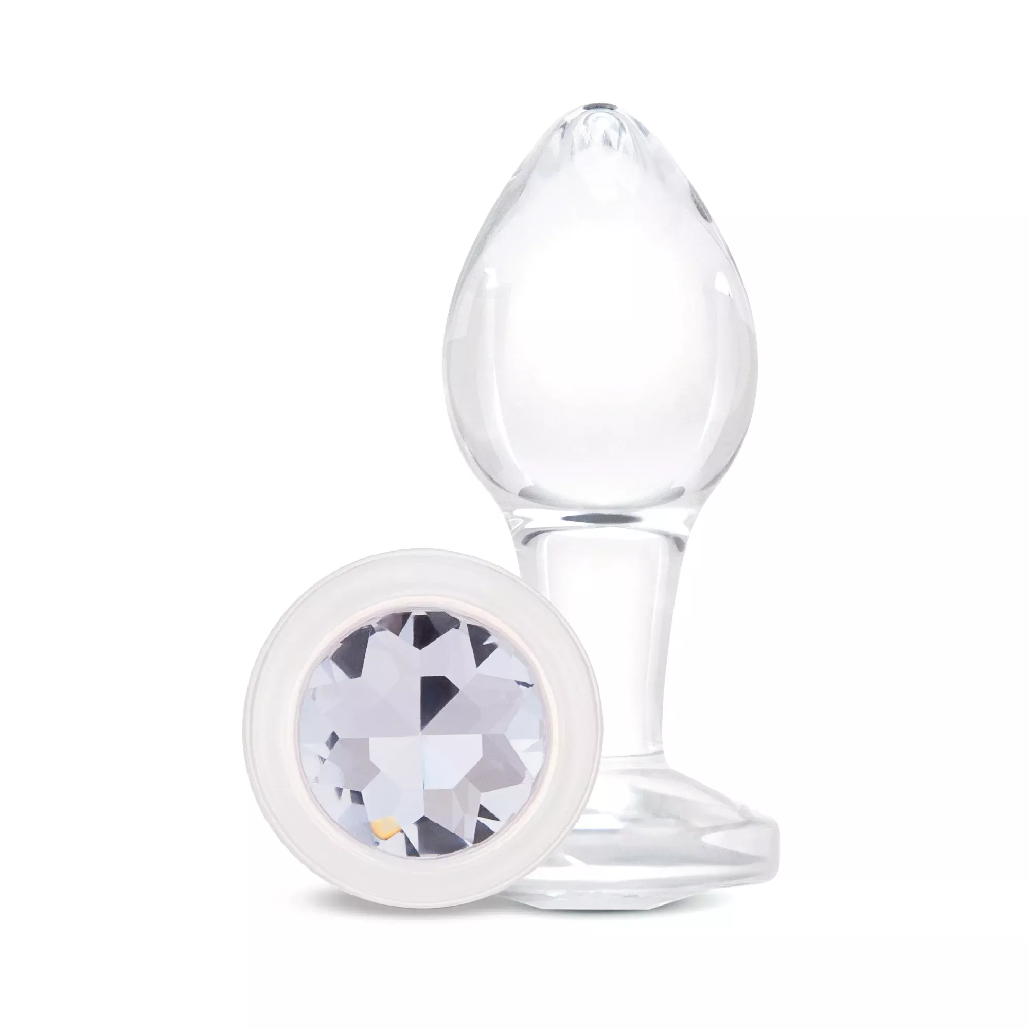 3-35-rear-sparkle-glass-butt-plug 3.35 Rear Sparkle Glass Butt Plug