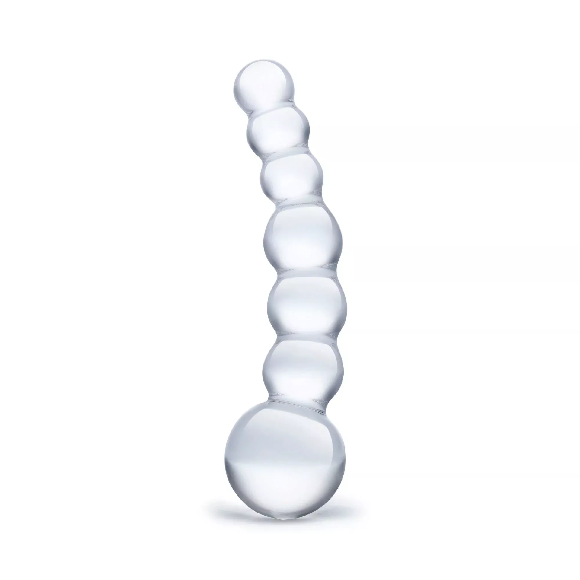 3.75" Curved Glass Anal Beads