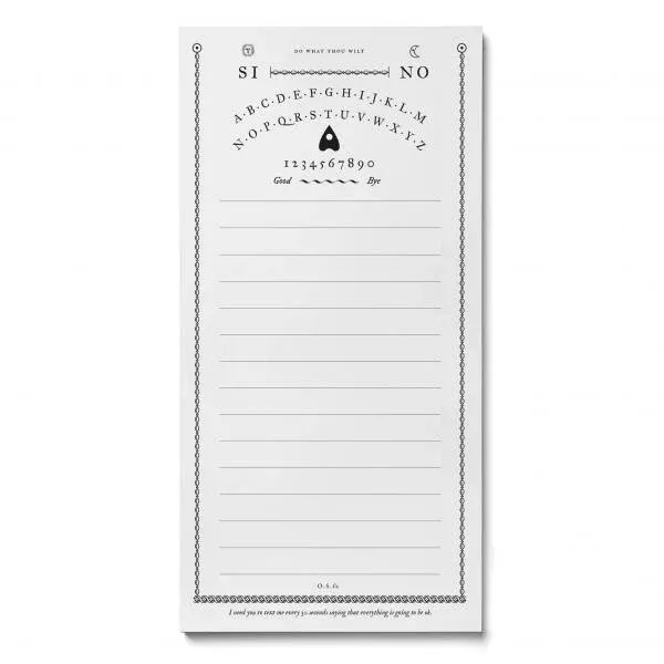 4.25" X 8.5" Spirit Board Market Pad