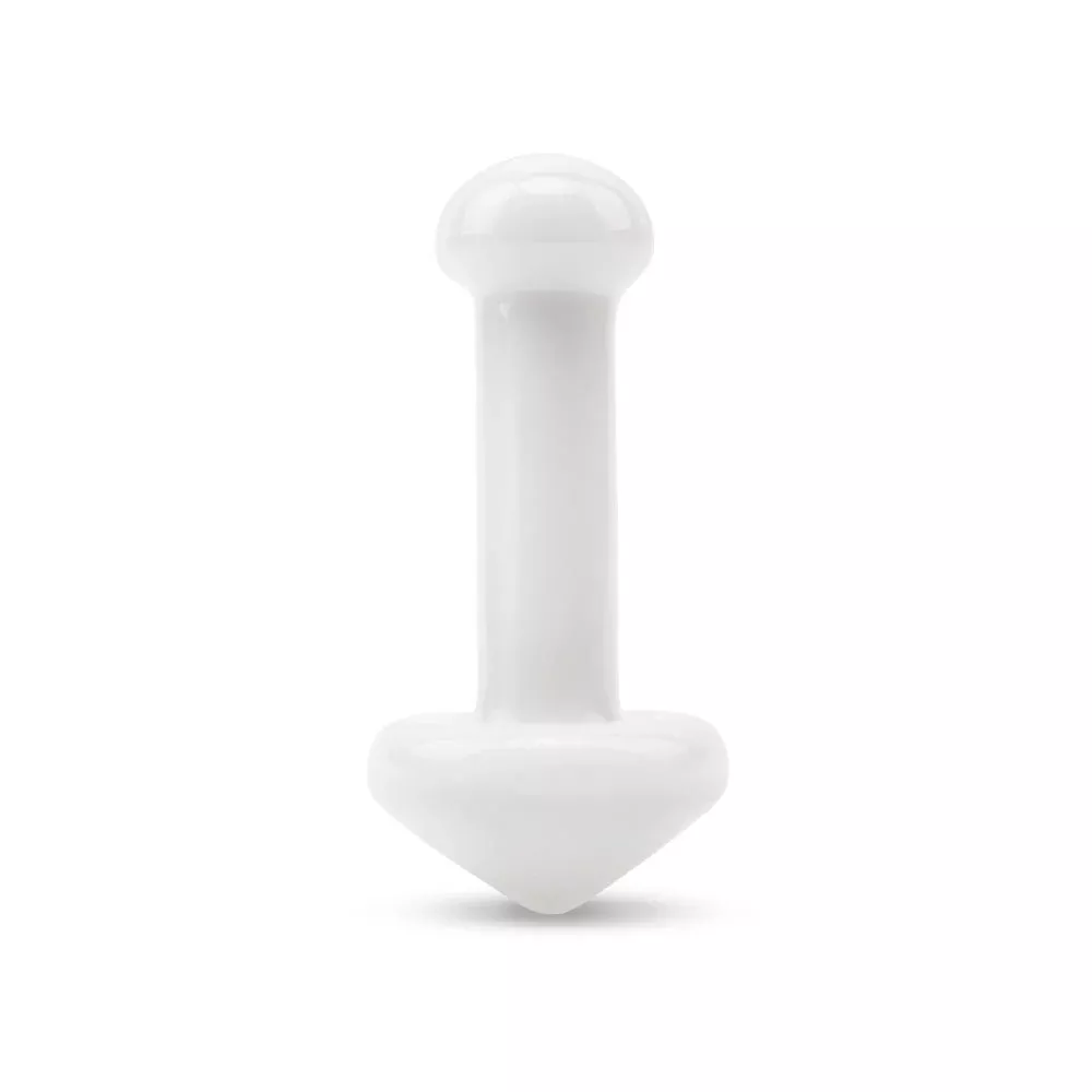 4.5” White Mushroom Butt Plug