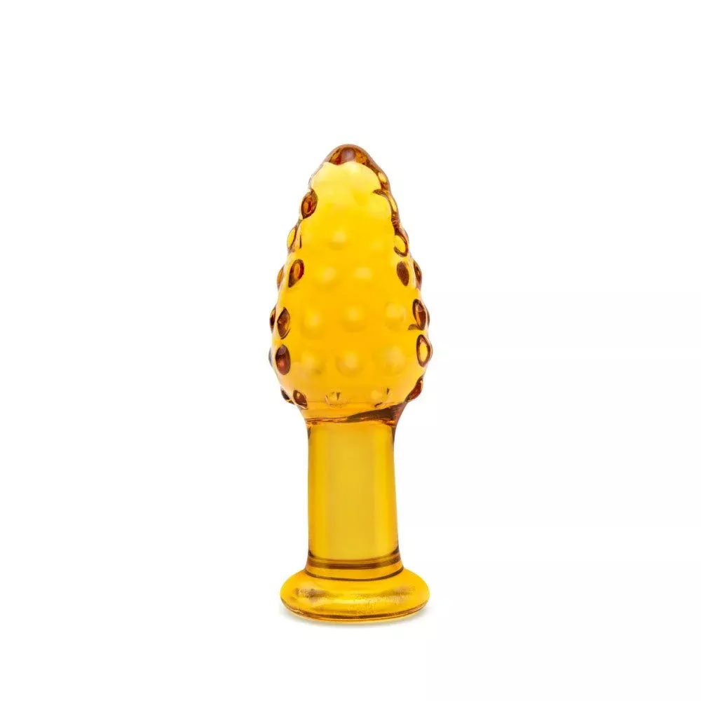 4” Nubbed Orange Butt Plug