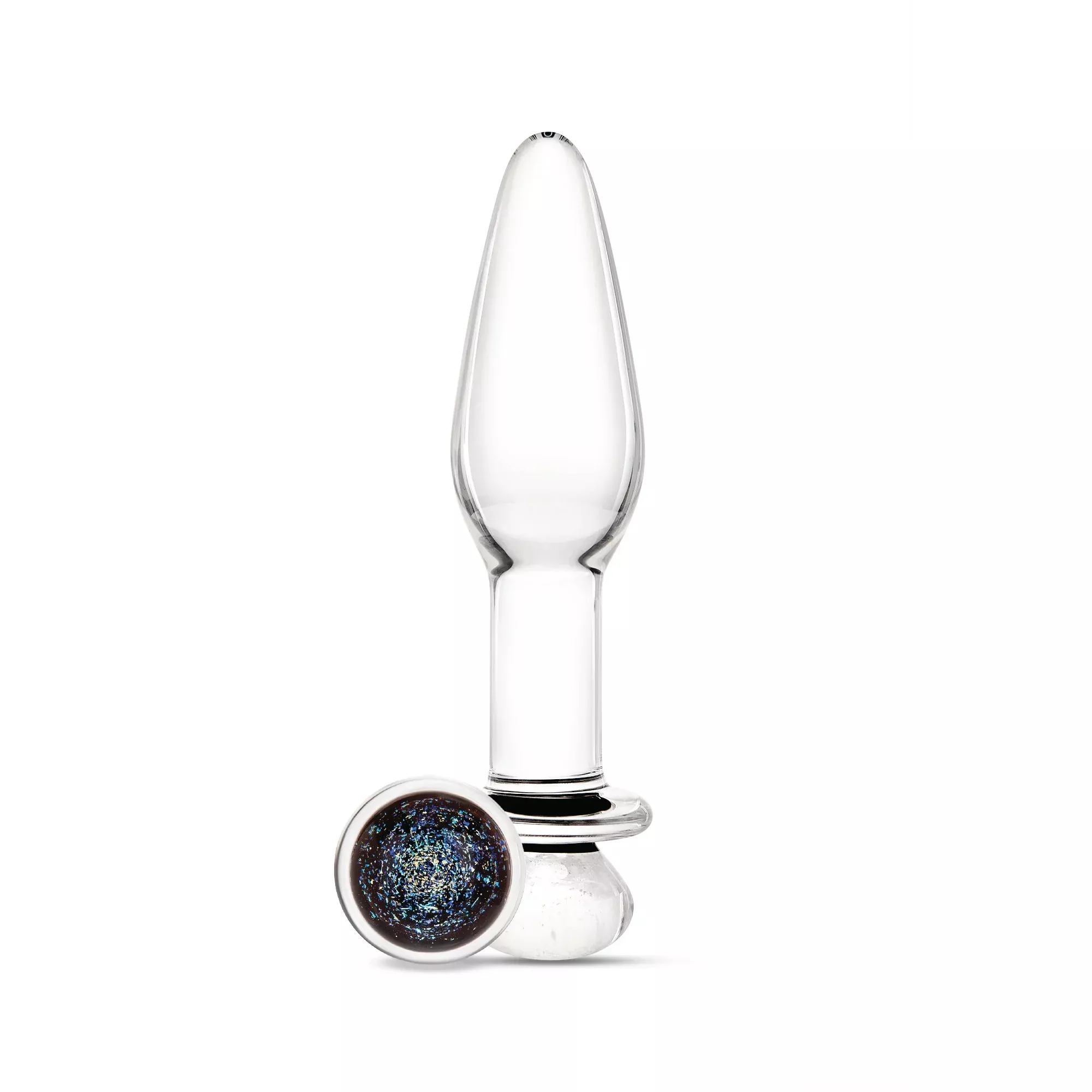 5-5-galaxy-glass-butt-plug 5.5" Galaxy Glass Butt Plug