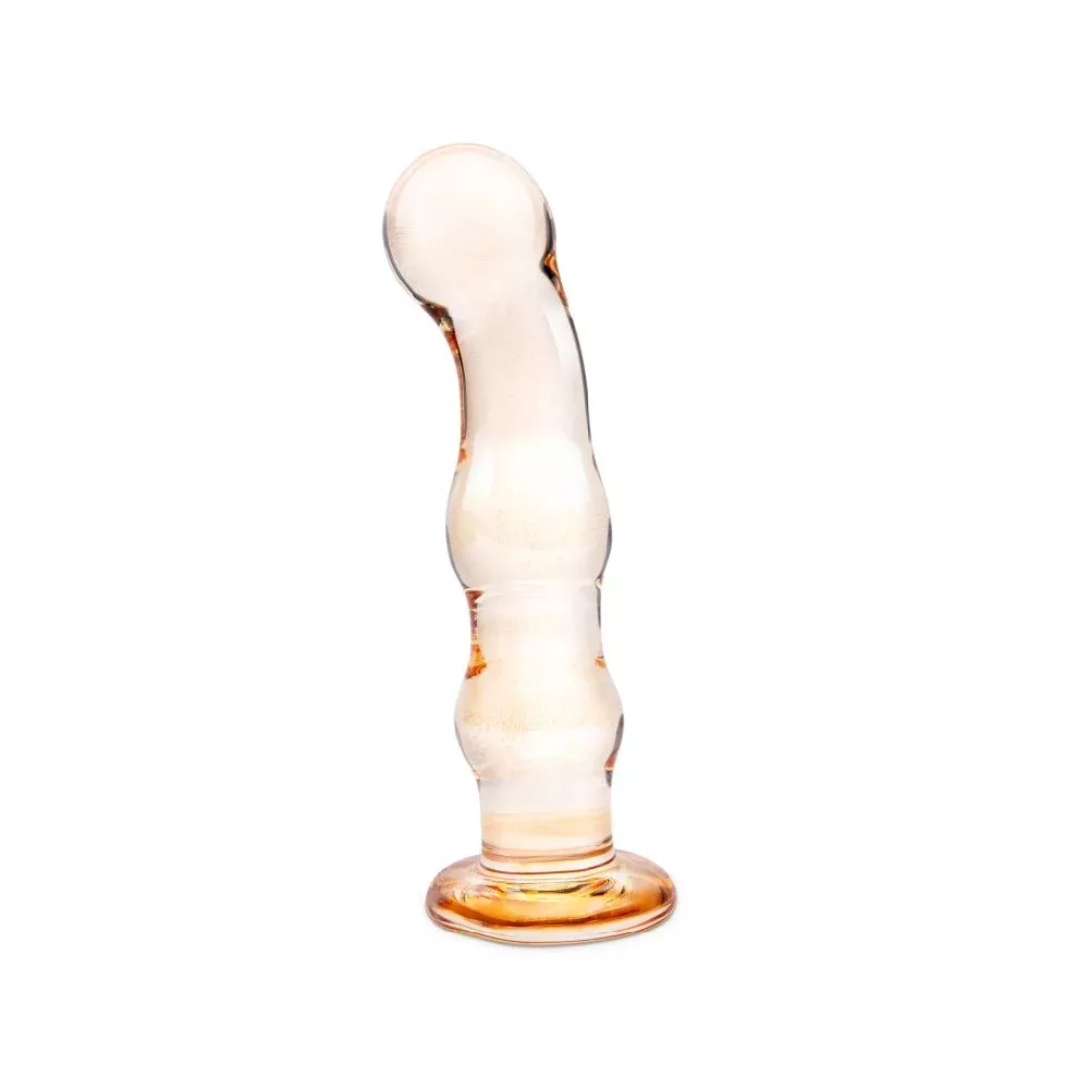 6.5” Orange Beaded Large Butt Plug