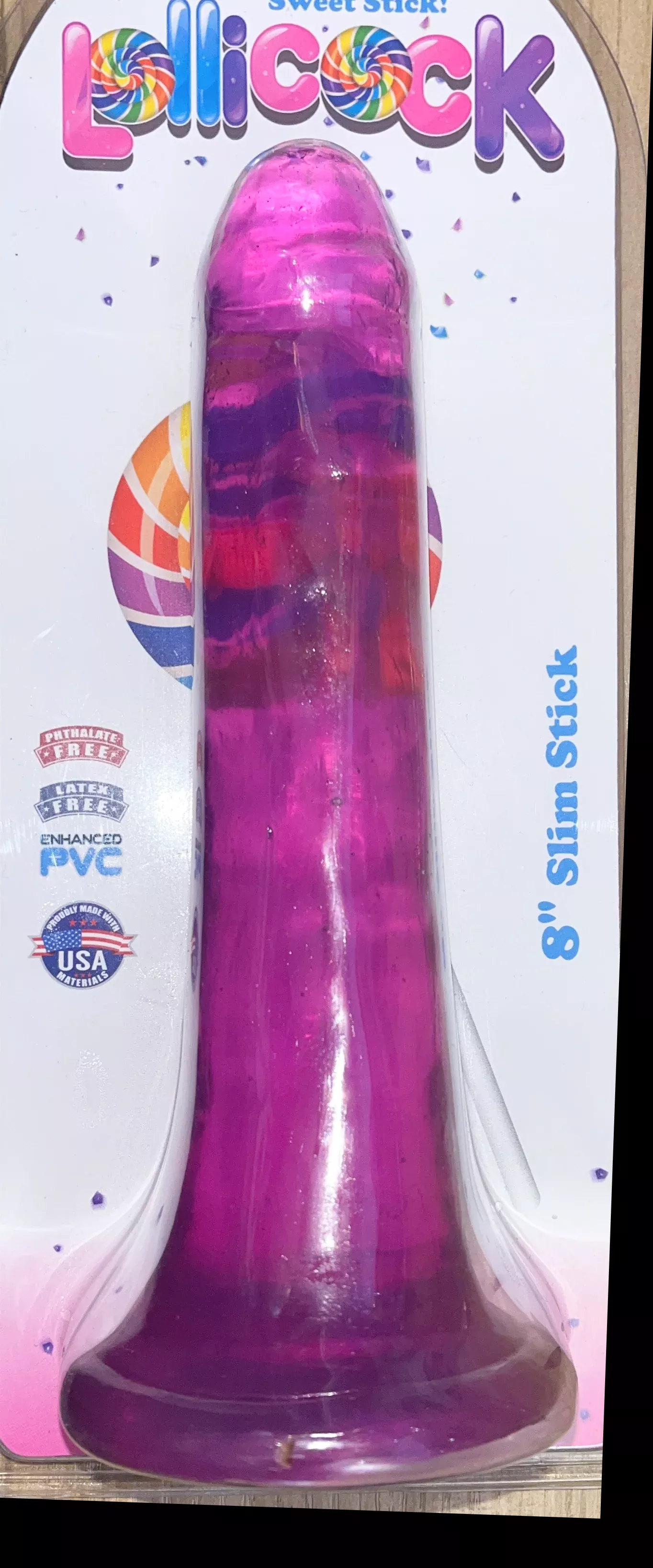 8-inch-slim-stick-grape-ice-dildo-by-curve-toys 8 Inch Slim Stick Grape Ice Dildo by Curve Toys