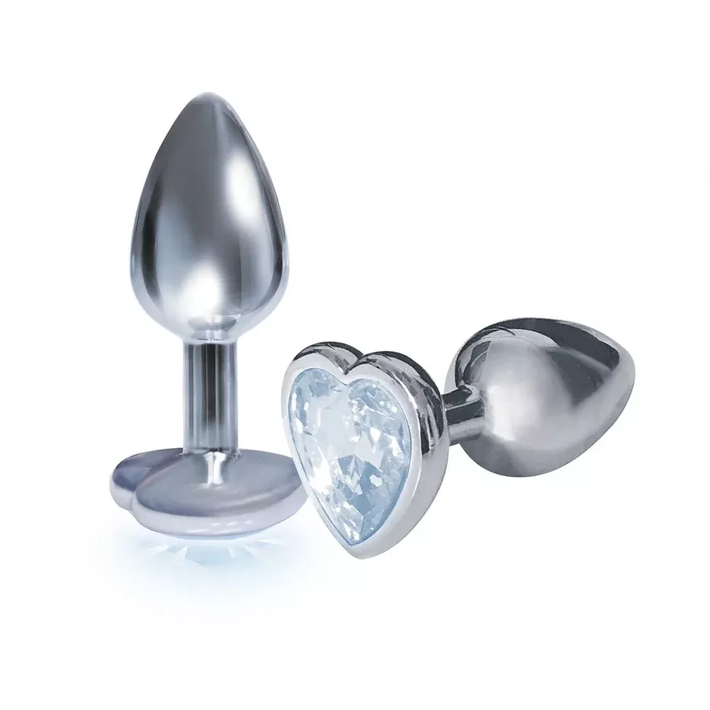 9-s-silver-starter-bejeweled-stainless-steel-plug The 9's, The Silver Starter, Bejeweled Stainless Steel Plug