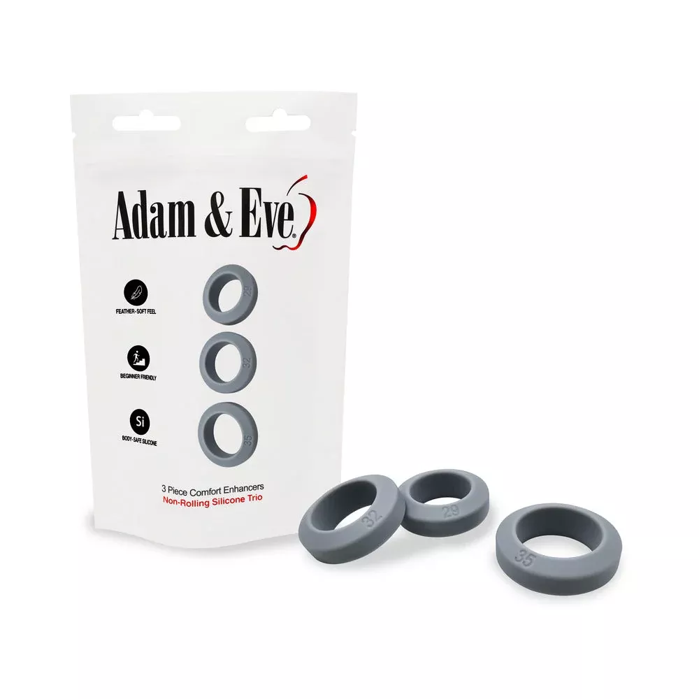 Adam & Eve 3 Piece Comfort Enhancers Rings