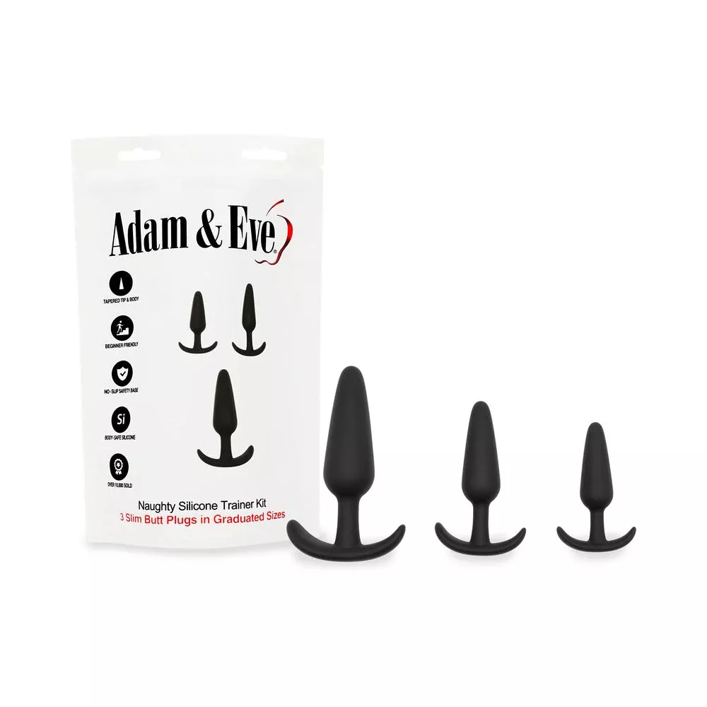 adam-eve-naughty-silicone-trainer-kit-black-bag-packaging Adam & Eve Naughty Silicone Trainer Kit Black (Bag Packaging)