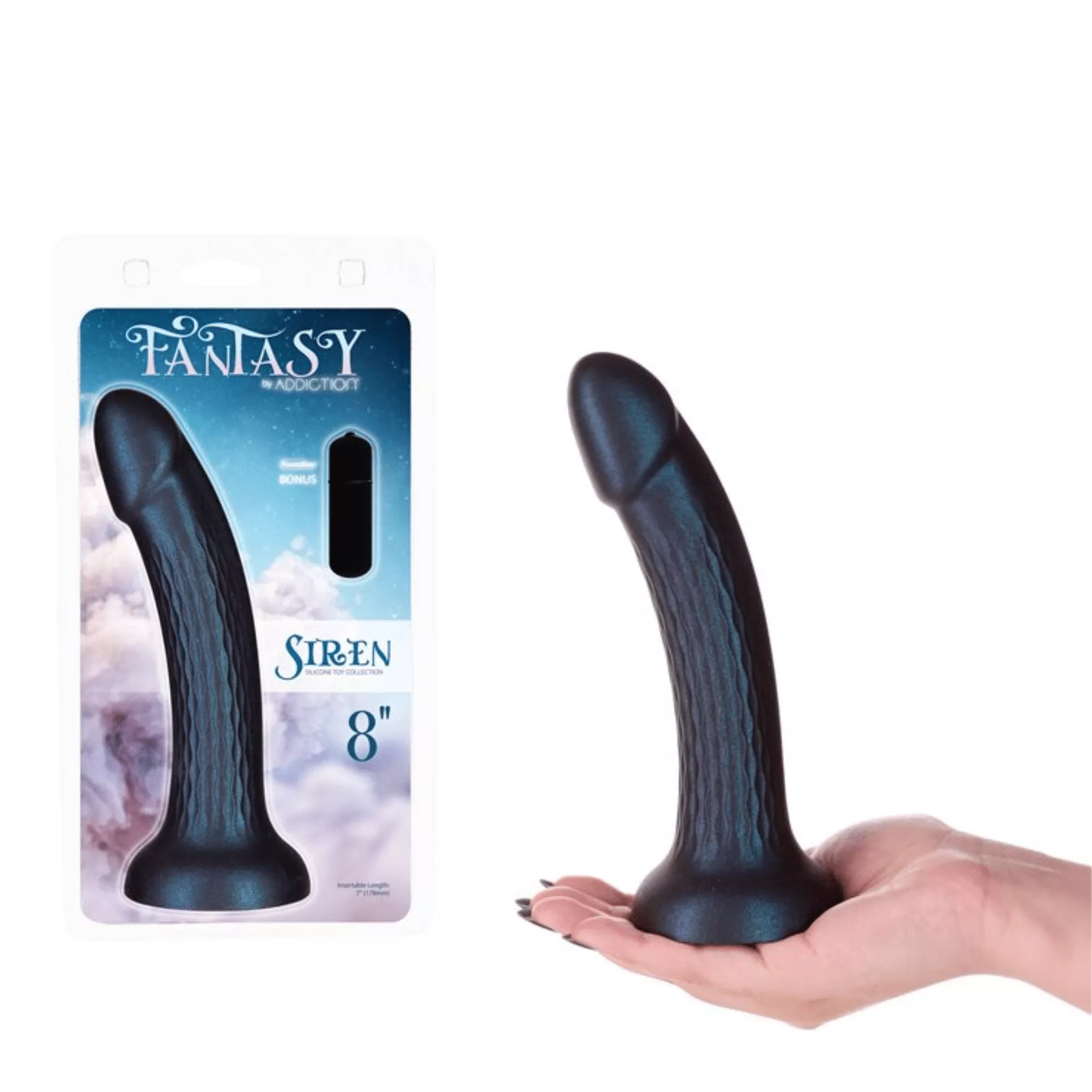 addiction-fantasy-coll-siren-harness-compatible-suction-cup-dildo-8-inch Addiction Fantasy Coll Siren Harness-Compatible Suction Cup Dildo – 8-Inch