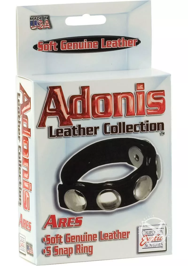adonis-leather-collection-ares-5-snap-adjustable-penis-ring Adonis Leather Collection Ares 5 Snap Adjustable Penis Ring