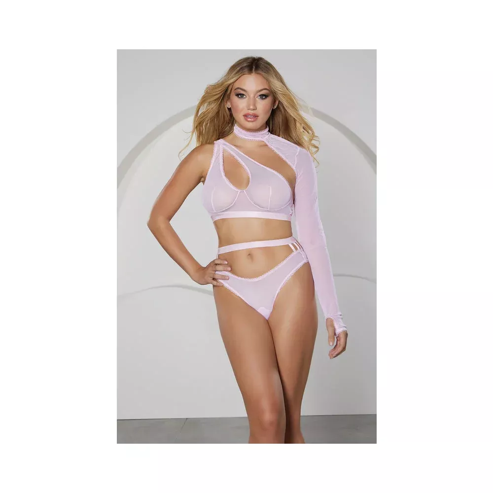 allure-modern-muse-halter-panty-with-collar-sleeve-pink-m-hanging Allure Modern Muse Halter & Panty with Collar Sleeve Pink M - Hanging