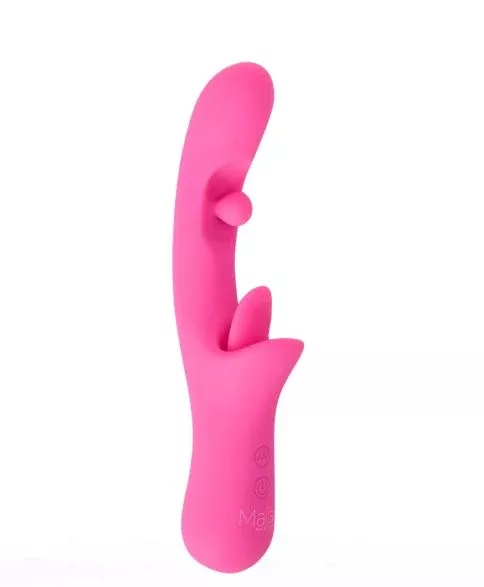 alora-dual-motor-licking-rotating-vibe-pink Alora Dual Motor Licking & Rotating Vibe Pink