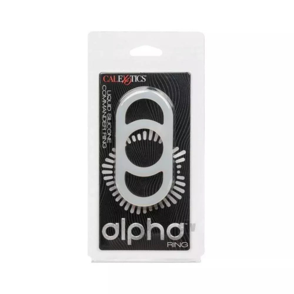 Alpha Liquid Silicone Commander Cock Ring - Natural