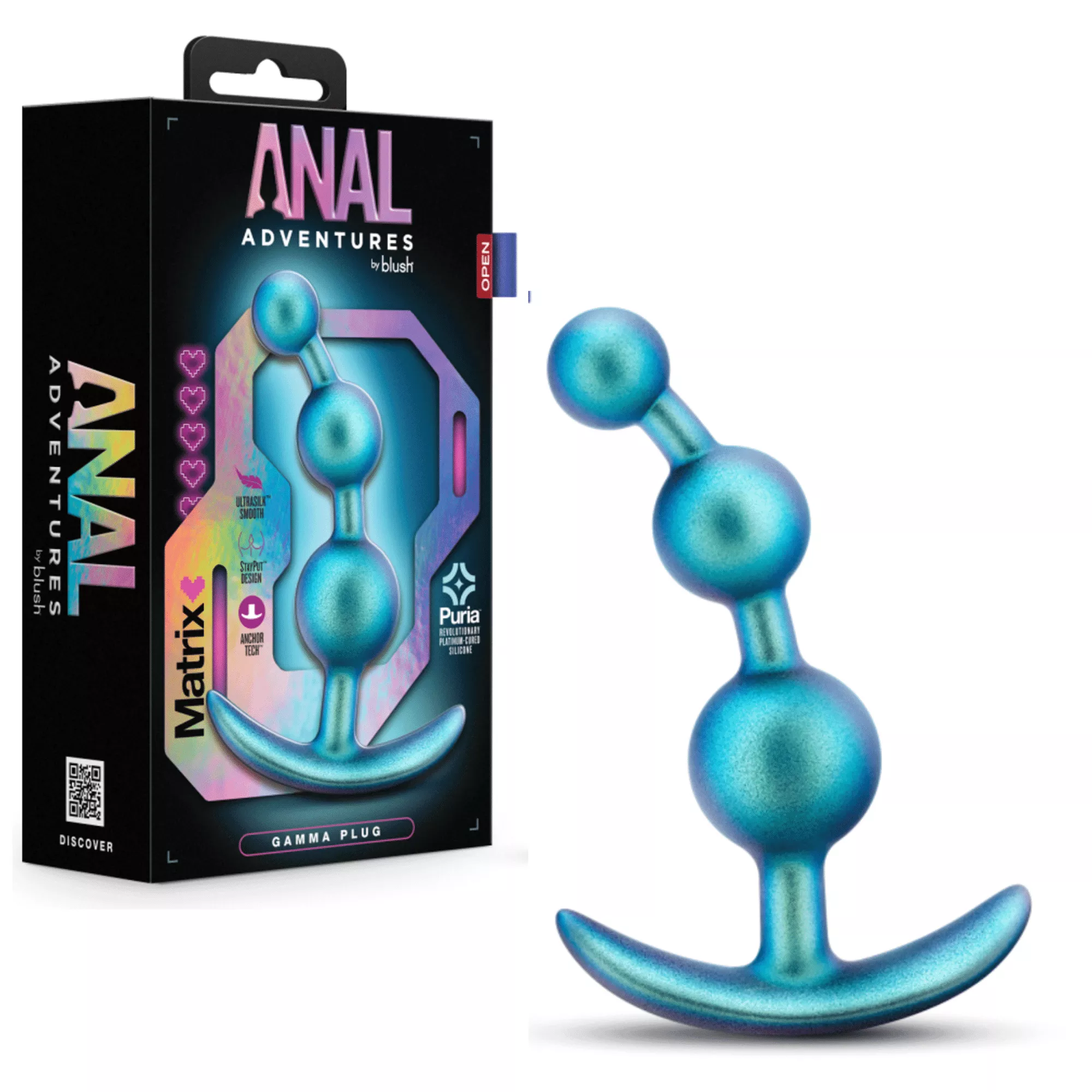 anal-adventures-matrix-gamma-larger-beads-silicone-butt-plug-neptune-teal Anal Adventures Matrix Gamma Larger Beads Silicone Butt Plug – Neptune Teal