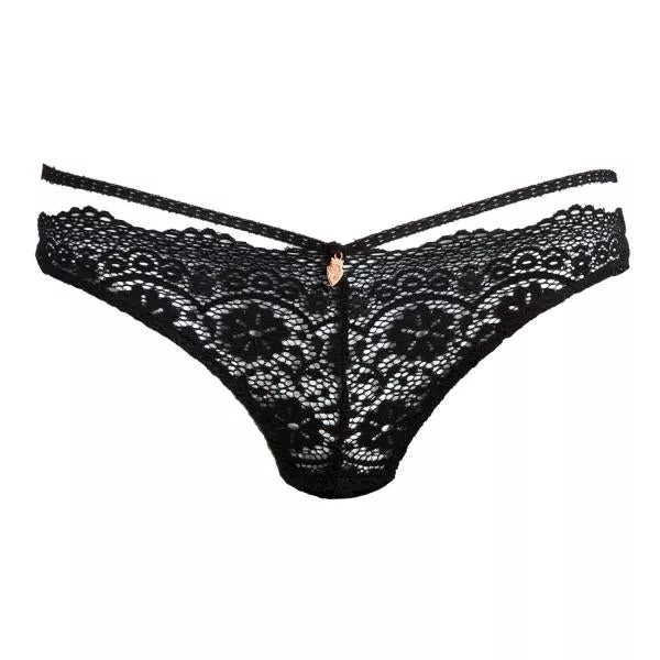 annabell-panty-with-lace-straps-black Annabell Panty with Lace Straps - Black -