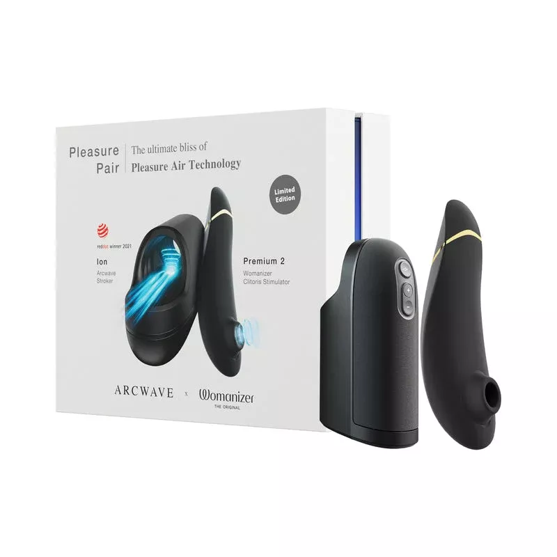 arcwave-x-womanizer-pleasure-pair-ion-premium-2-black Arcwave x Womanizer Pleasure Pair - Ion + Premium 2 Black