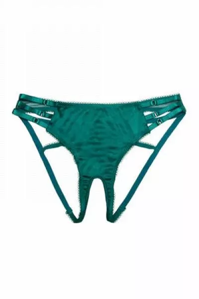 ava-curve-strappy-open-back-brief-green Ava Curve Strappy Open Back Brief - Green -