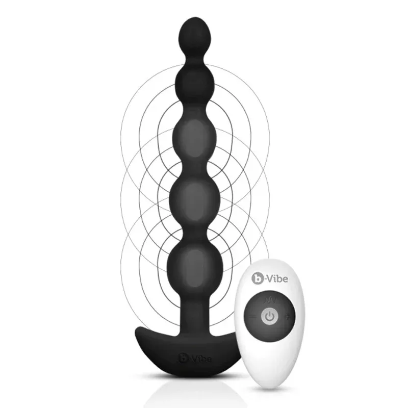 b-vibe-cinco-anal-beads-black b-vibe - CINCO ANAL BEADS | BLACK