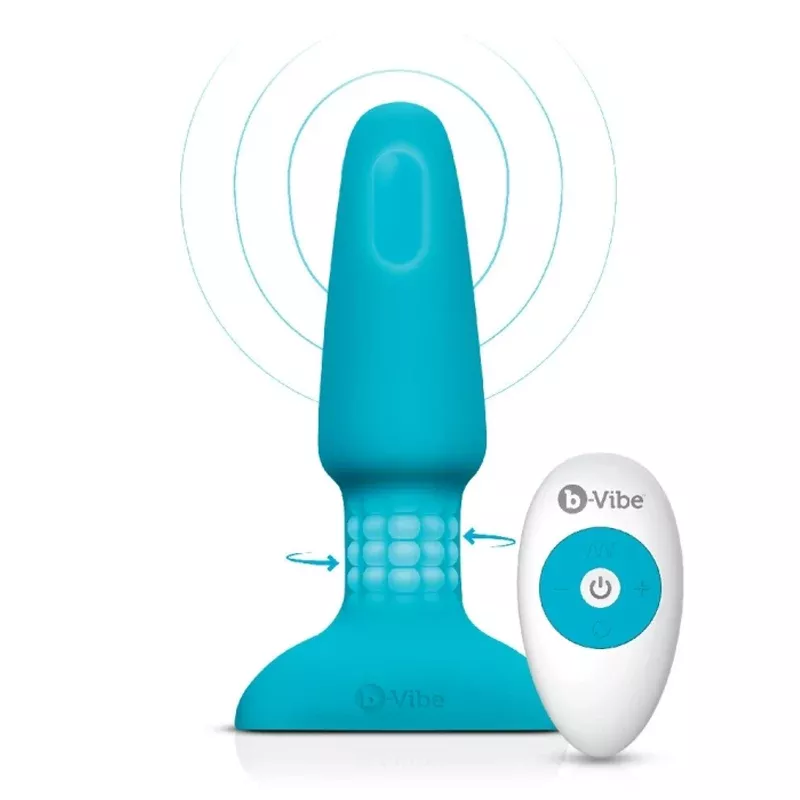 b-vibe-rimming-plug-2-teal b-Vibe - RIMMING PLUG 2 | TEAL