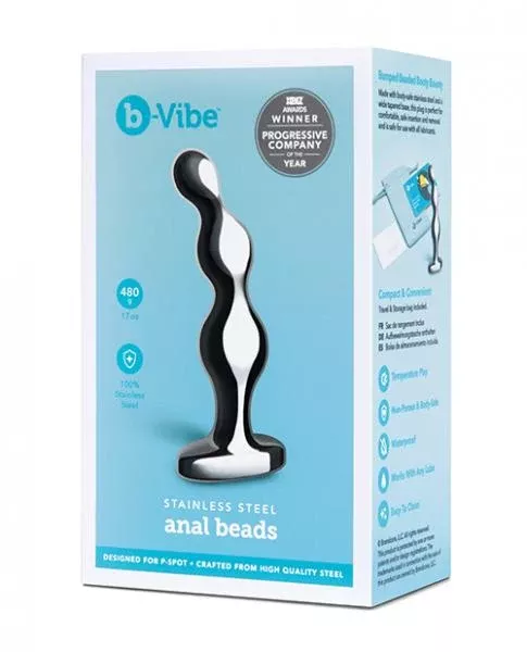 b-vibe-stainless-steel-anal-beads b-Vibe - STAINLESS STEEL ANAL BEADS
