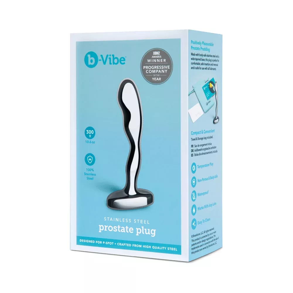 b-vibe-stainless-steel-prostate-plug b-Vibe - STAINLESS STEEL PROSTATE PLUG