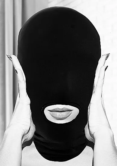 B&W Submission Mask with Open Mouth