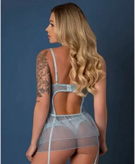 baby-doll-thong-blue-m Baby Doll & Thong Blue M