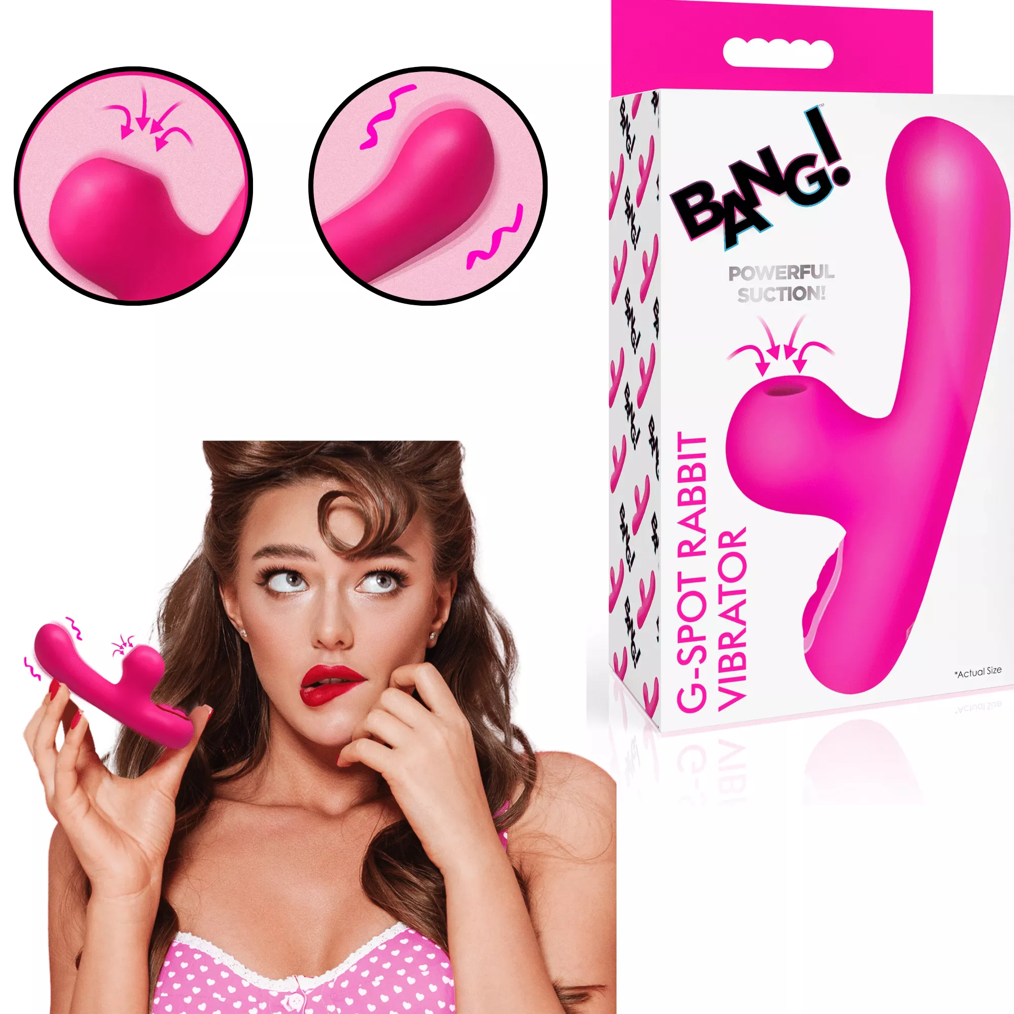 bang-rechargeable-silicone-g-spot-vibe-rabbit-clitoral-sucking-vibrator BANG! Rechargeable Silicone G-Spot Vibe Rabbit Clitoral Sucking Vibrator