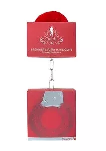 beginner-s-handcuffs-furry-red Beginner'S Handcuffs Furry Red