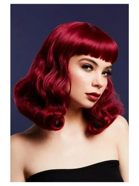 bettie-wig-short-fringe-plum Bettie Wig Short Fringe - Plum