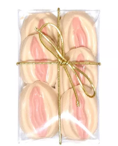 Bite Size Vagina Butterscotch Gift Box 6 Pieces