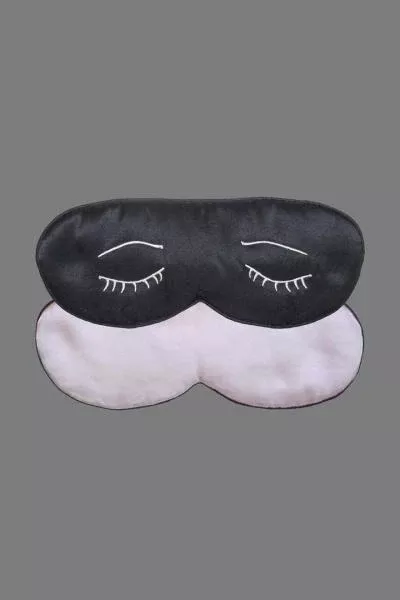 black-pink-bedroom-eyes-100-silk-eye-mask Black/Pink - Bedroom Eyes 100% Silk Eye Mask
