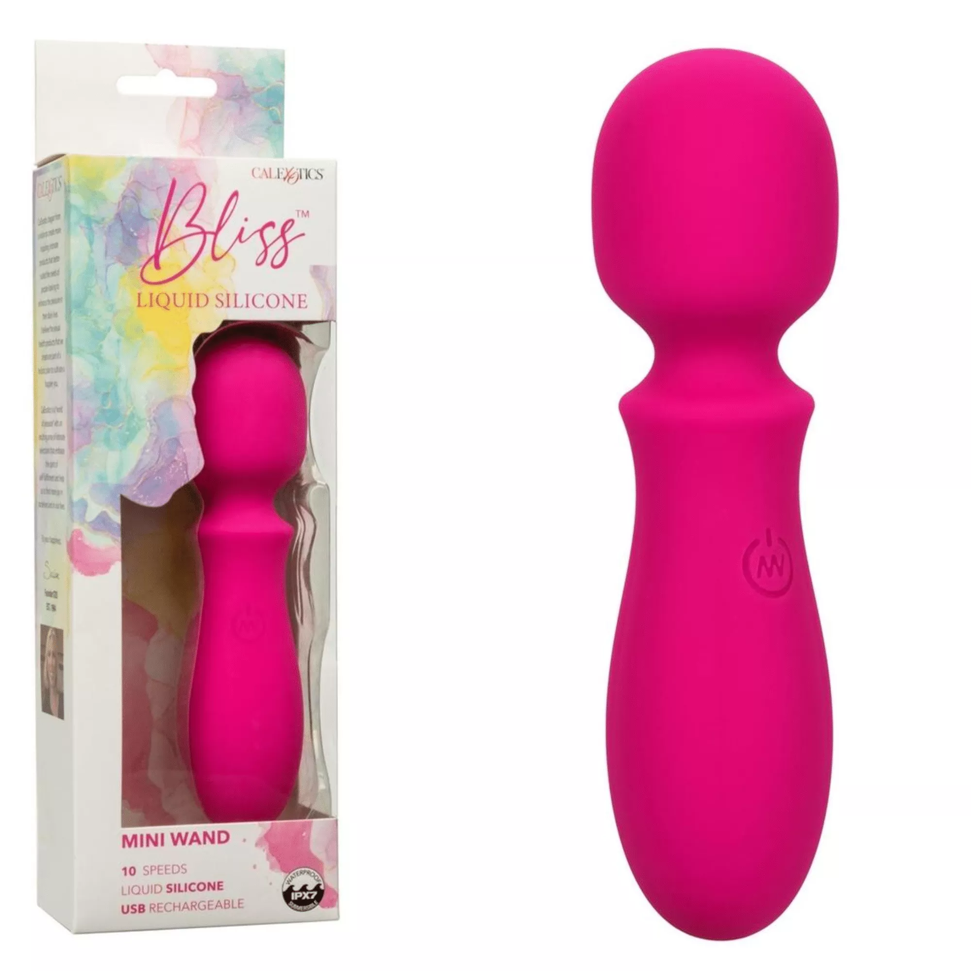 Bliss Liquid Silicone Waterproof Vibe Clitoral Stimulator Rechargeable Mini Wand Vibrator