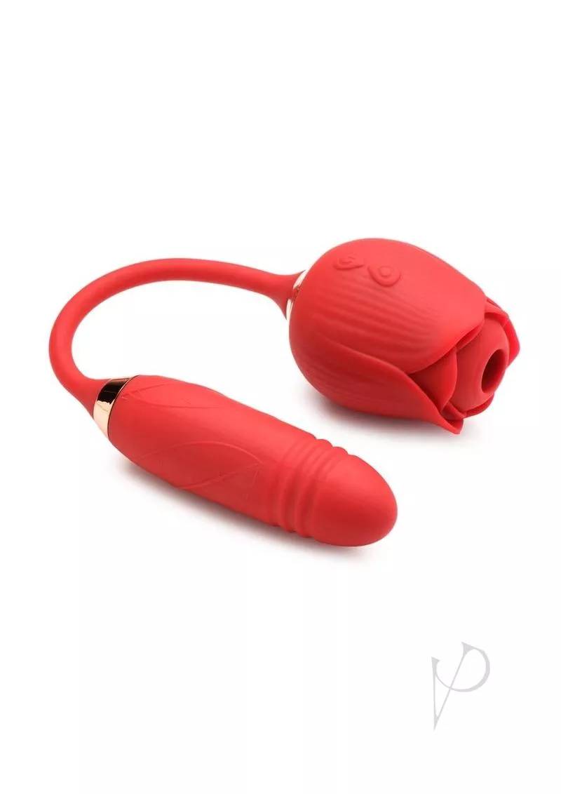 Bloomgasm Romping Rose 10X Suction Clitoral Sucking& Thrusting Vibrator