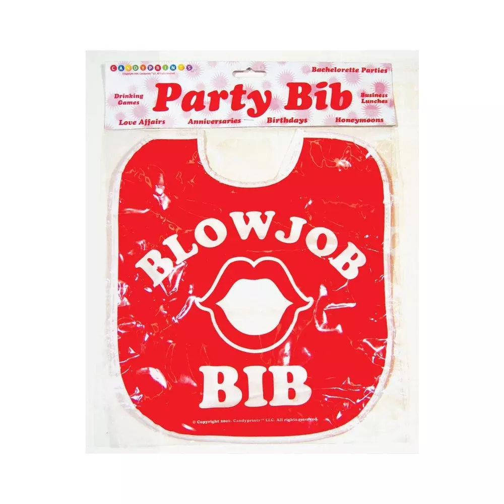 Blow Job Party Bib Red O/S