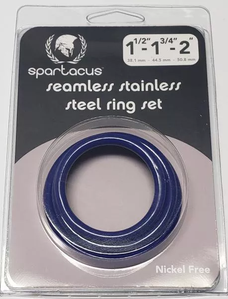 blue-stainless-steel-c-ring-set-1-5-1-75-2 Blue Stainless Steel C-ring Set - 1.5 1.75'' 2'' ''