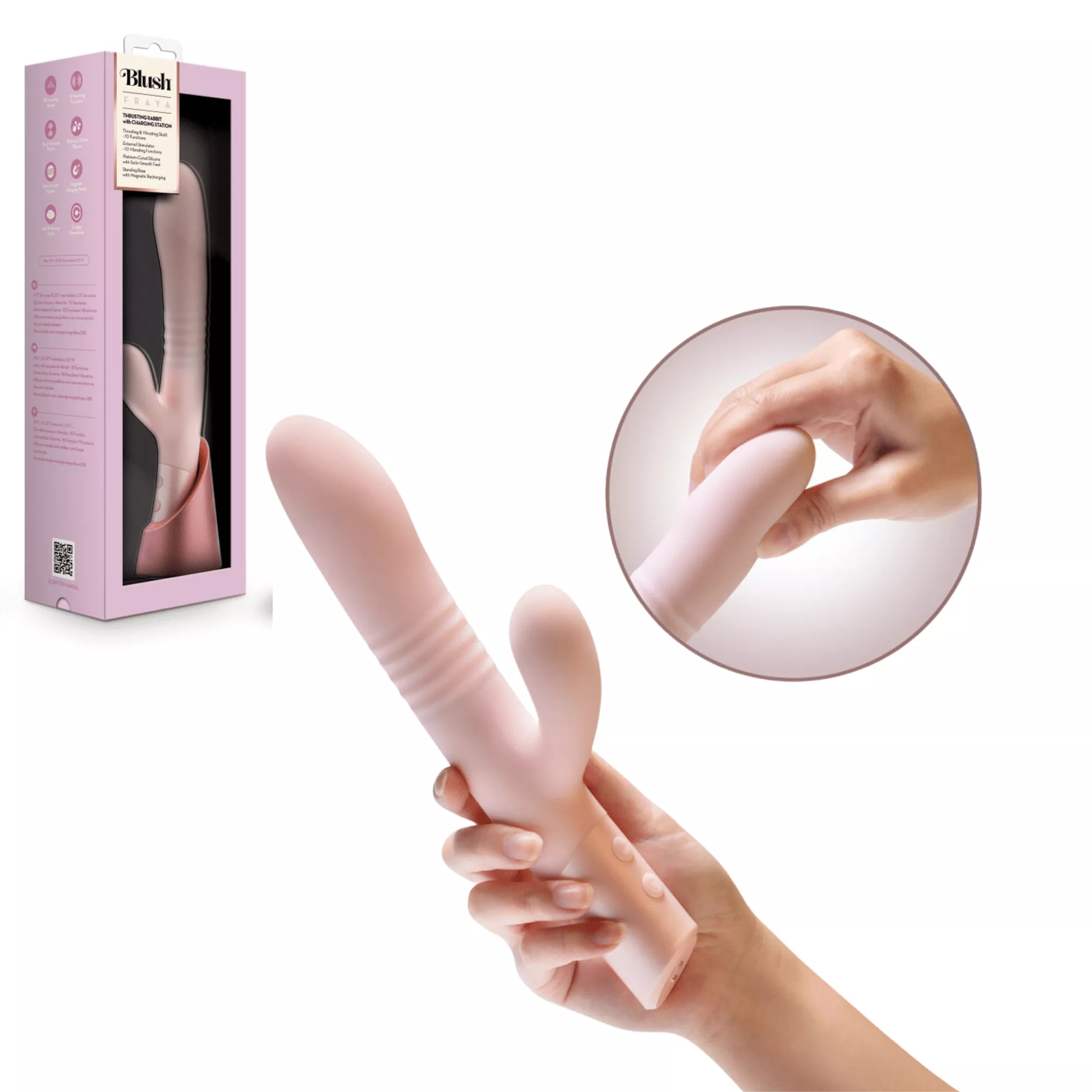 blush-fraya-g-spot-clitoris-stimulation-thrusting-rabbit-vibrator-pink Blush Fraya G-spot and Clitoris Stimulation Thrusting Rabbit Vibrator – Pink