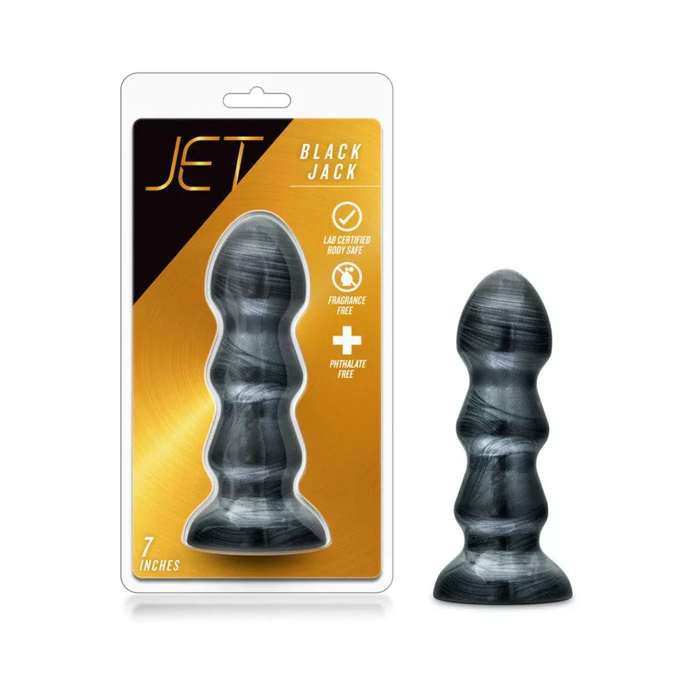 blush-jet-black-jack-7-inches-anal-plug-carbon-metallic-black Blush Jet Black Jack 7 inches Anal Plug Carbon Metallic Black
