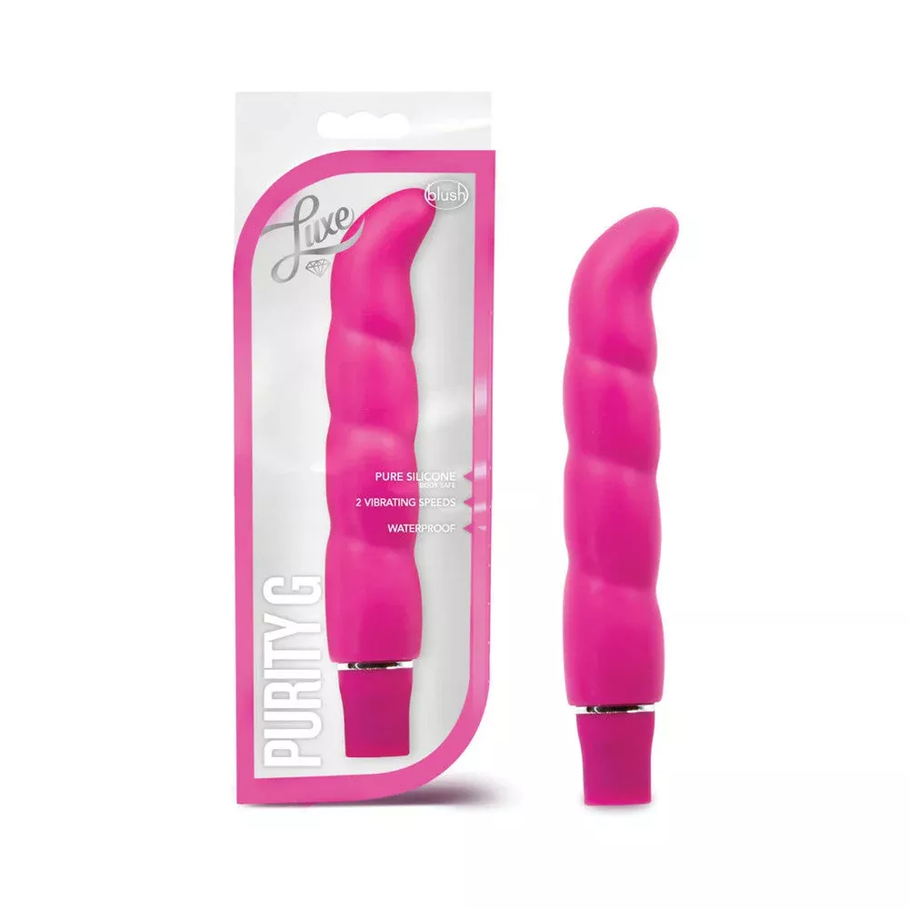 blush-luxe-purity-g-silicone-slimline-g-spot-vibrator-pink Blush Luxe Purity G Silicone Slimline G-Spot Vibrator Pink