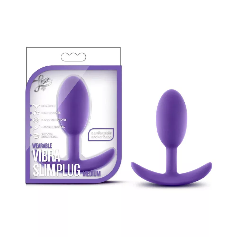 blush-luxe-wearable-vibra-slim-plug-medium-purple Blush Luxe Wearable Vibra Slim Plug Medium Purple