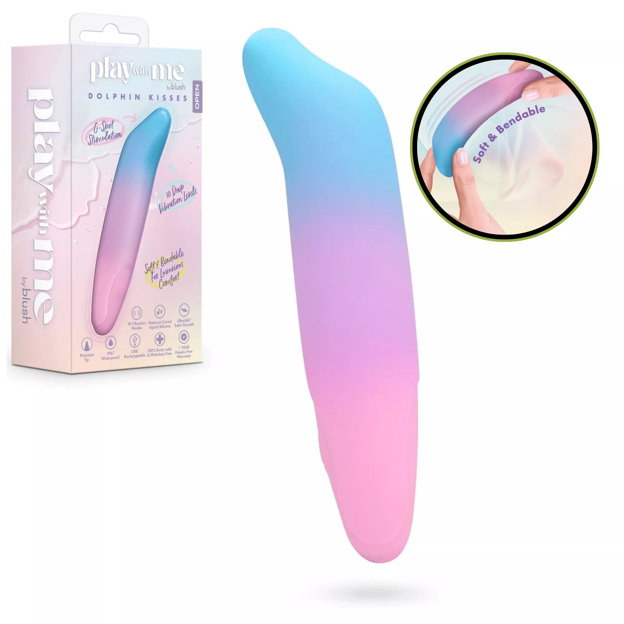 blush-play-with-me-dolphin-silicone-bullet-vibrator Blush Play With Me Dolphin Silicone Bullet Vibrator